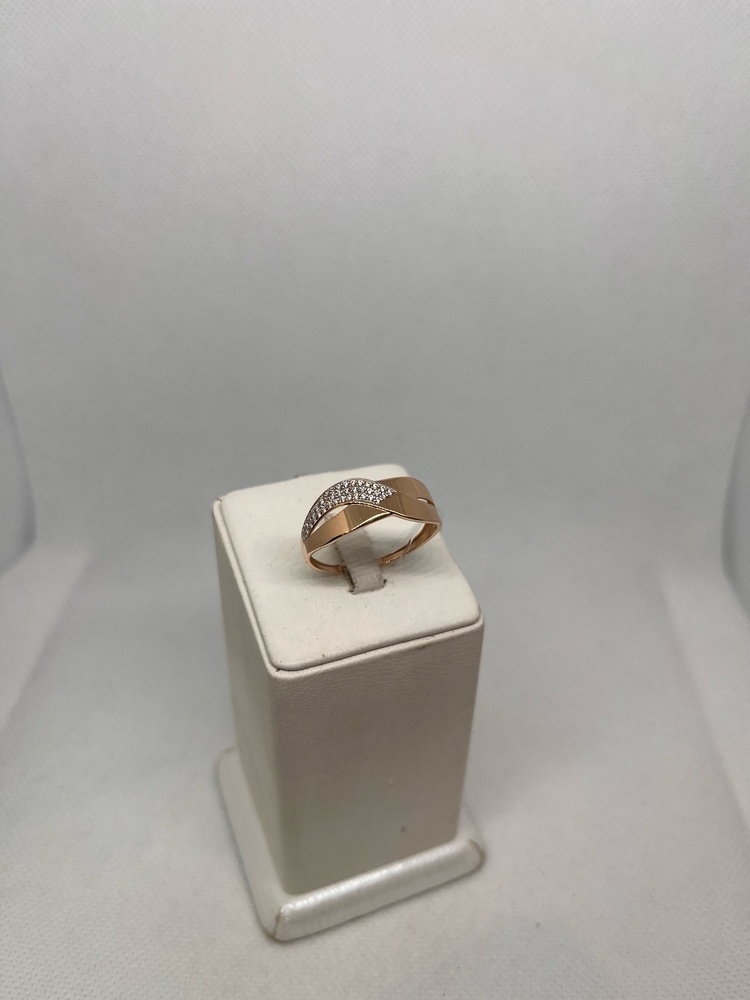 КОЛЬЦО С КАМНЯМИ (Au 585)