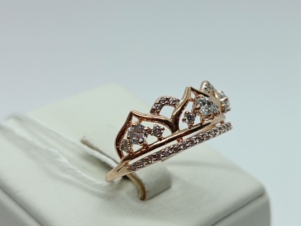 КОЛКМИ585 КОЛЬЦО С КАМНЯМИ (Au 585)