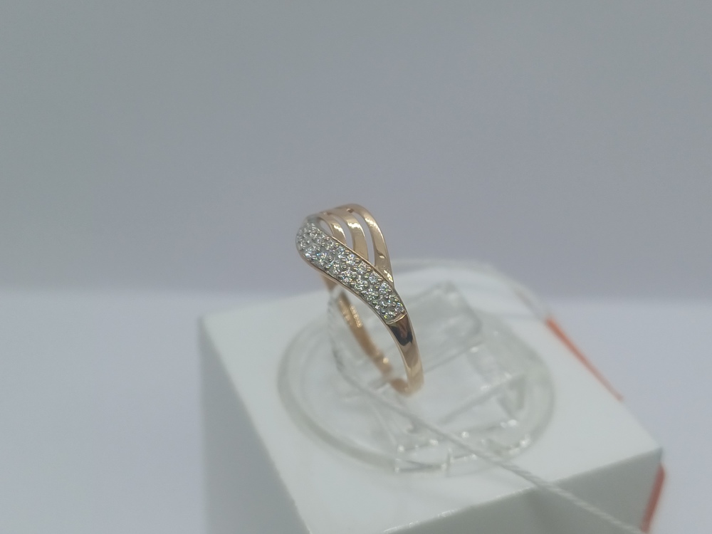 КОЛКМИ375 КОЛЬЦО С КАМНЯМИ (Au 375)