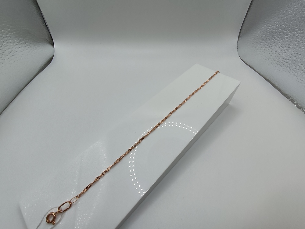 БРАСЛЕТ ПУСТОТЕЛЫЙ Сингапур Au 585