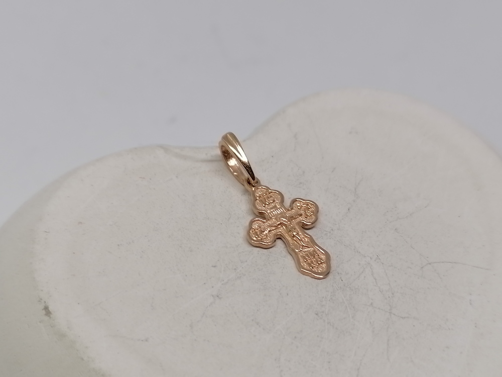 ПОДВЕСКА КРЕСТ без камня (Au 585)