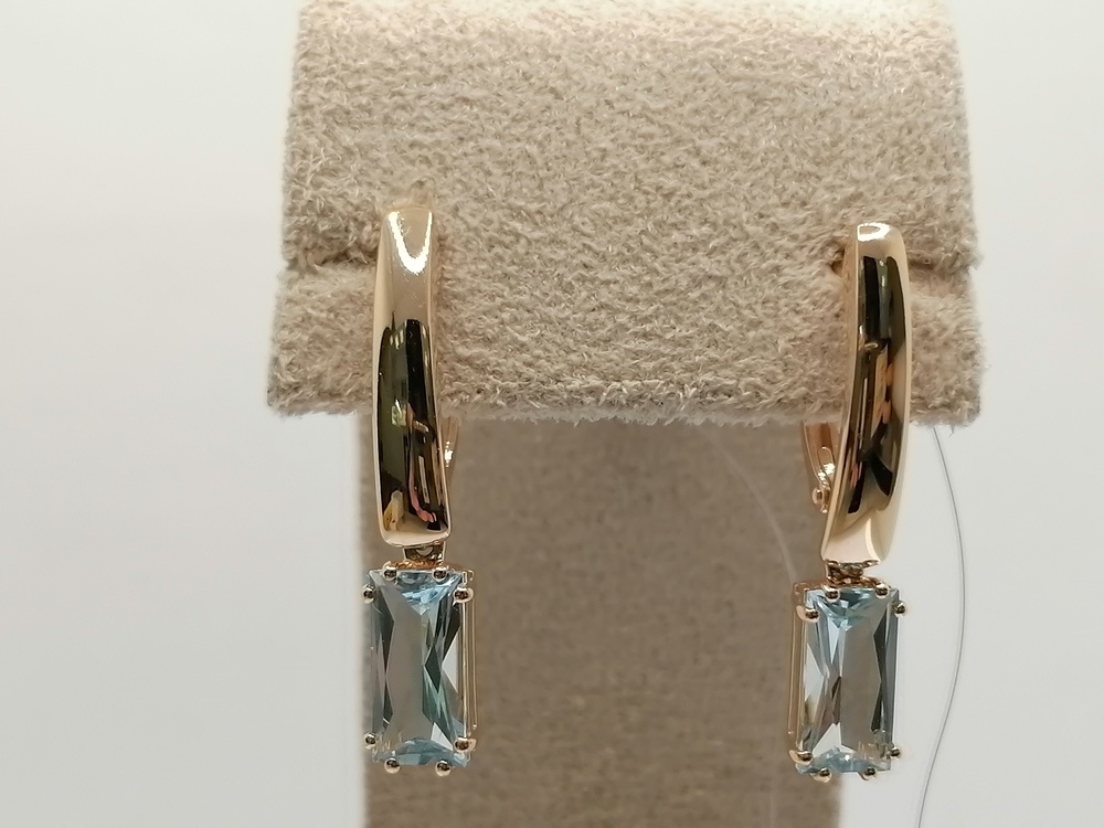 СЕРЬГИ ТОПАЗ (Au 585)