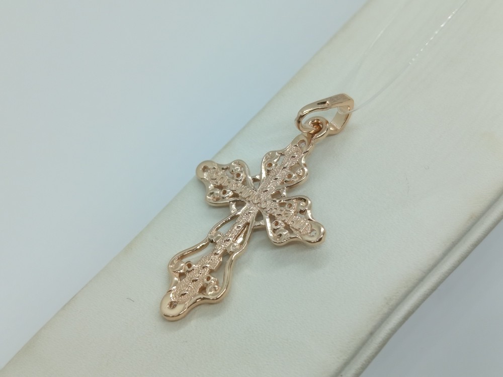 ПОДВЕСКА КРЕСТ с камнями (Au 585)