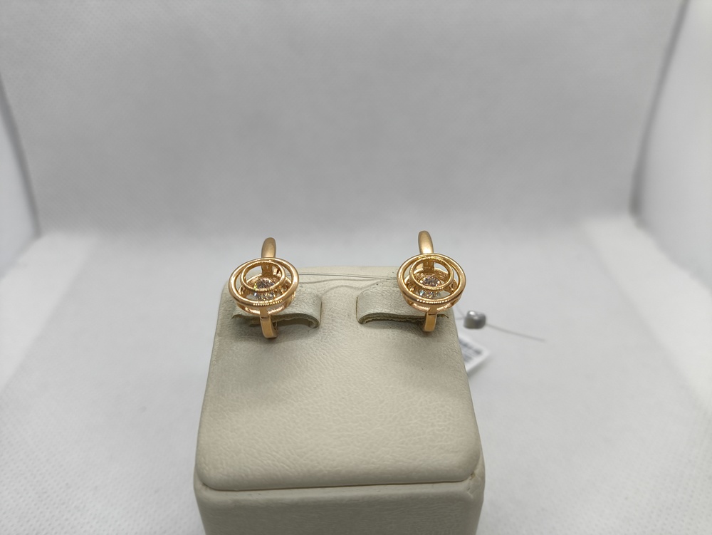 СЕРЬГИ С КАМНЕМ (Au 585)