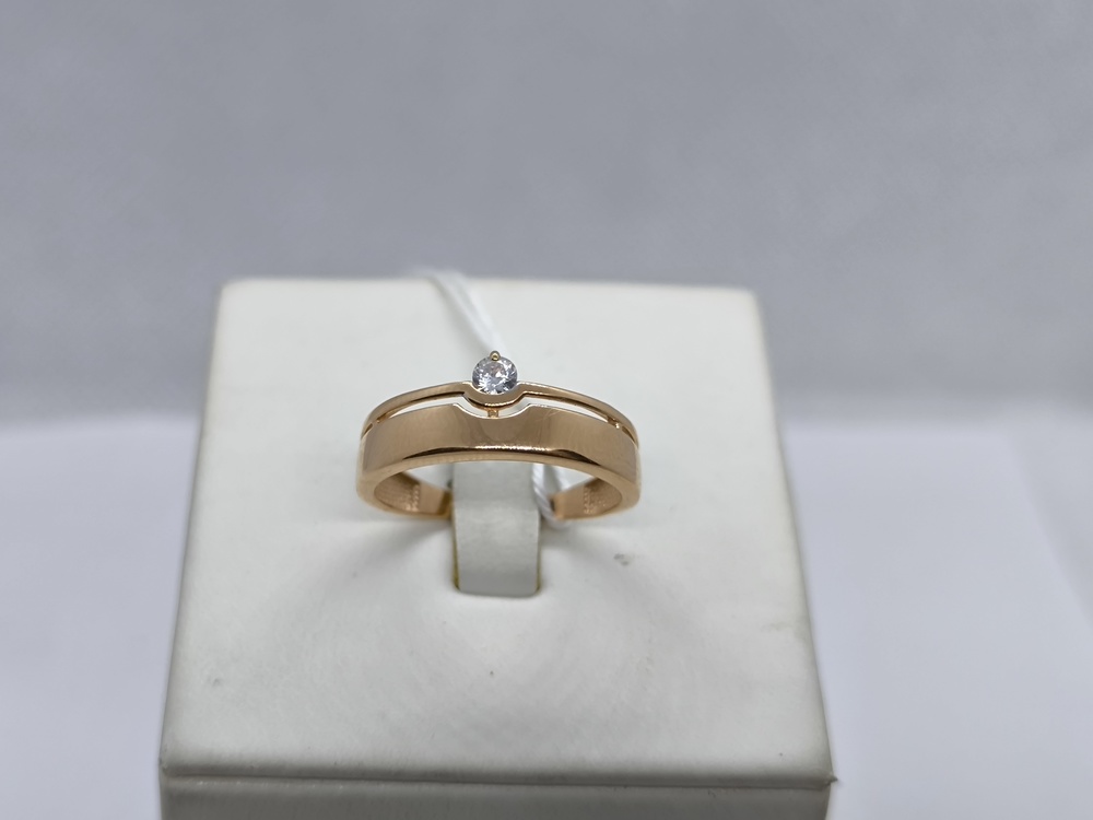 КОЛКМ585 КОЛЬЦО С КАМНЕМ (Au 585)