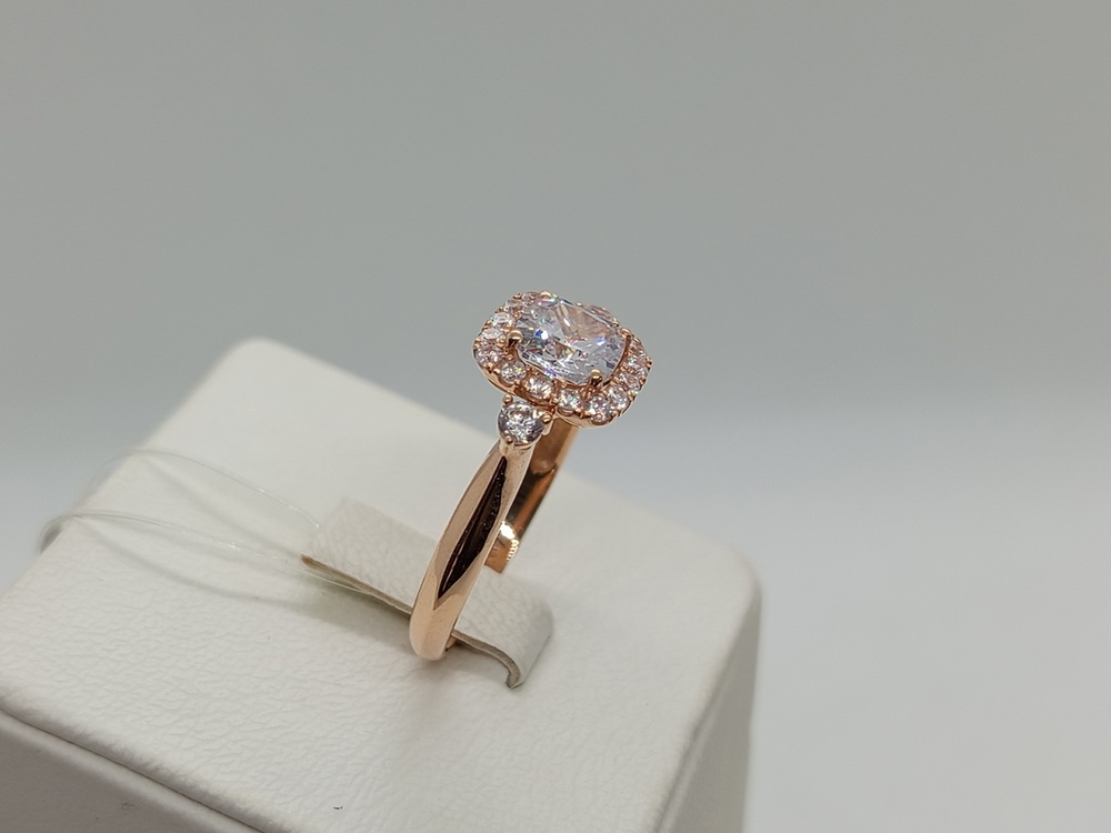 КОЛЬЦО С КАМНЯМИ (Au 585)