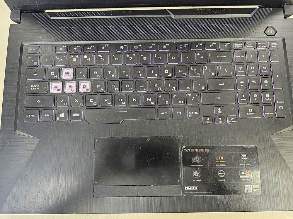 Ноутбук ASUS; Ryzen 5 4600H, GeForce GTX 1650 TI, 8 Гб, 512 GB, Нет