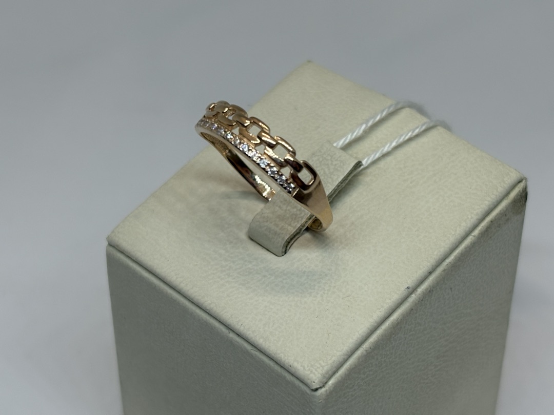 КОЛЬЦО С КАМНЯМИ (Au 585)