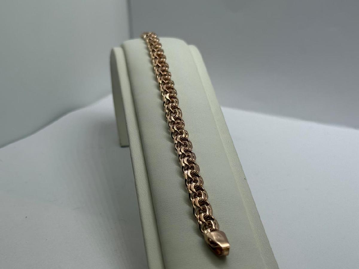 БЛБ585 БРАСЛЕТ ПОЛНОВЕСНЫЙ Бисмарк (Au 585)