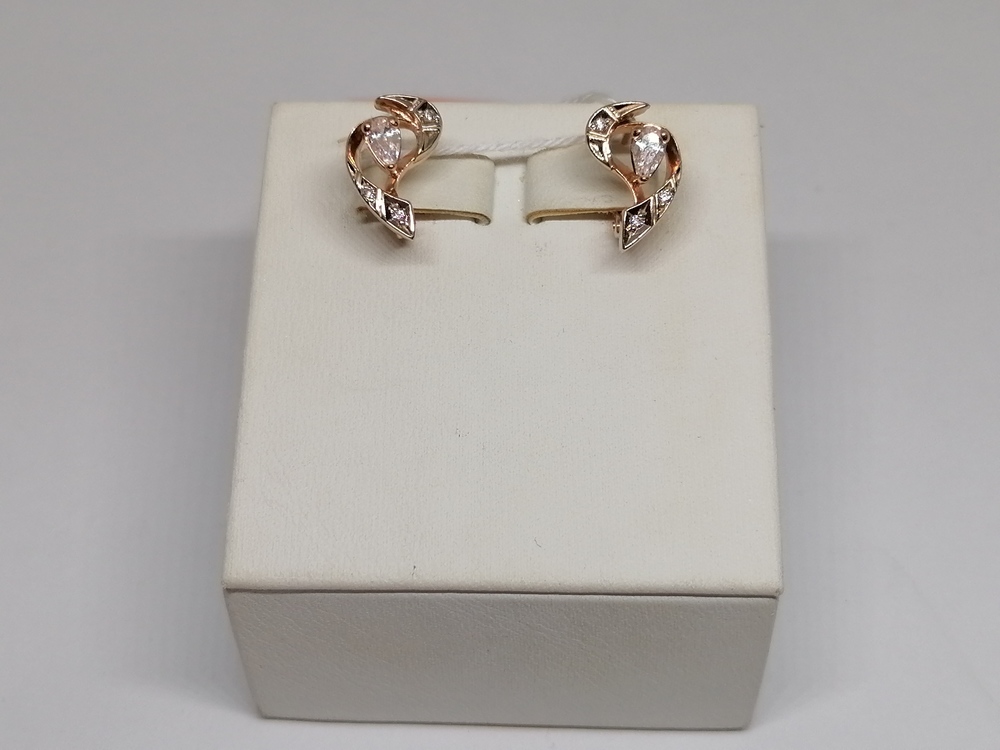 СЕРЬГИ С КАМНЯМИ (Au 585)