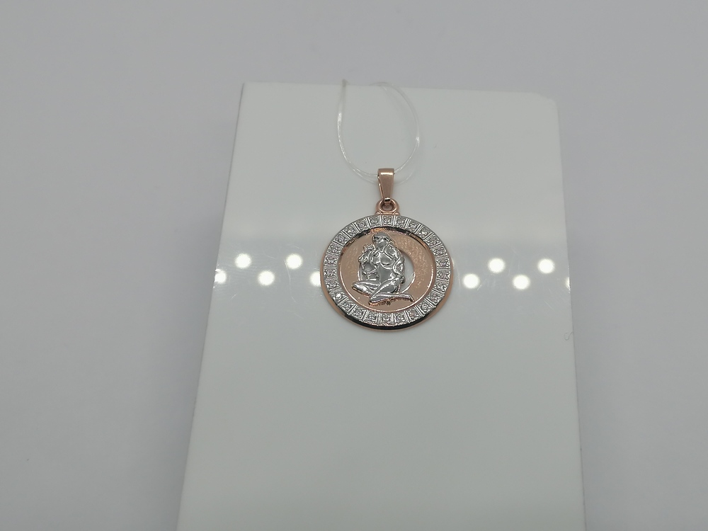 ПОДВЕСКА ЗНАК ЗОДИАКА ДЕВА (Au 585)