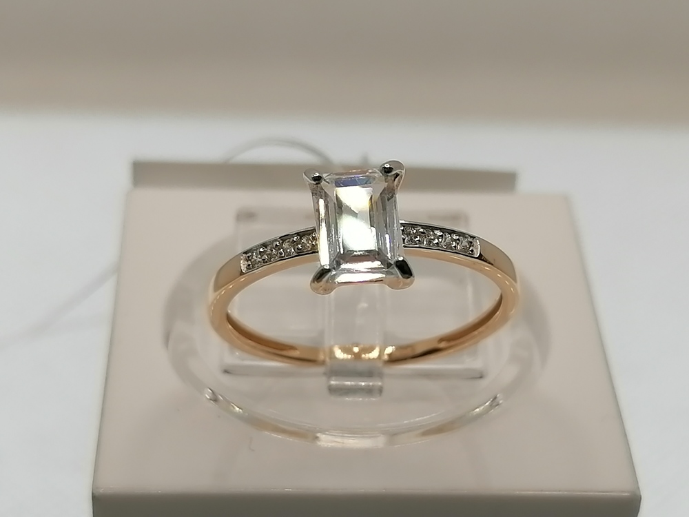 КОЛЬЦО С КАМНЯМИ (Au 585)