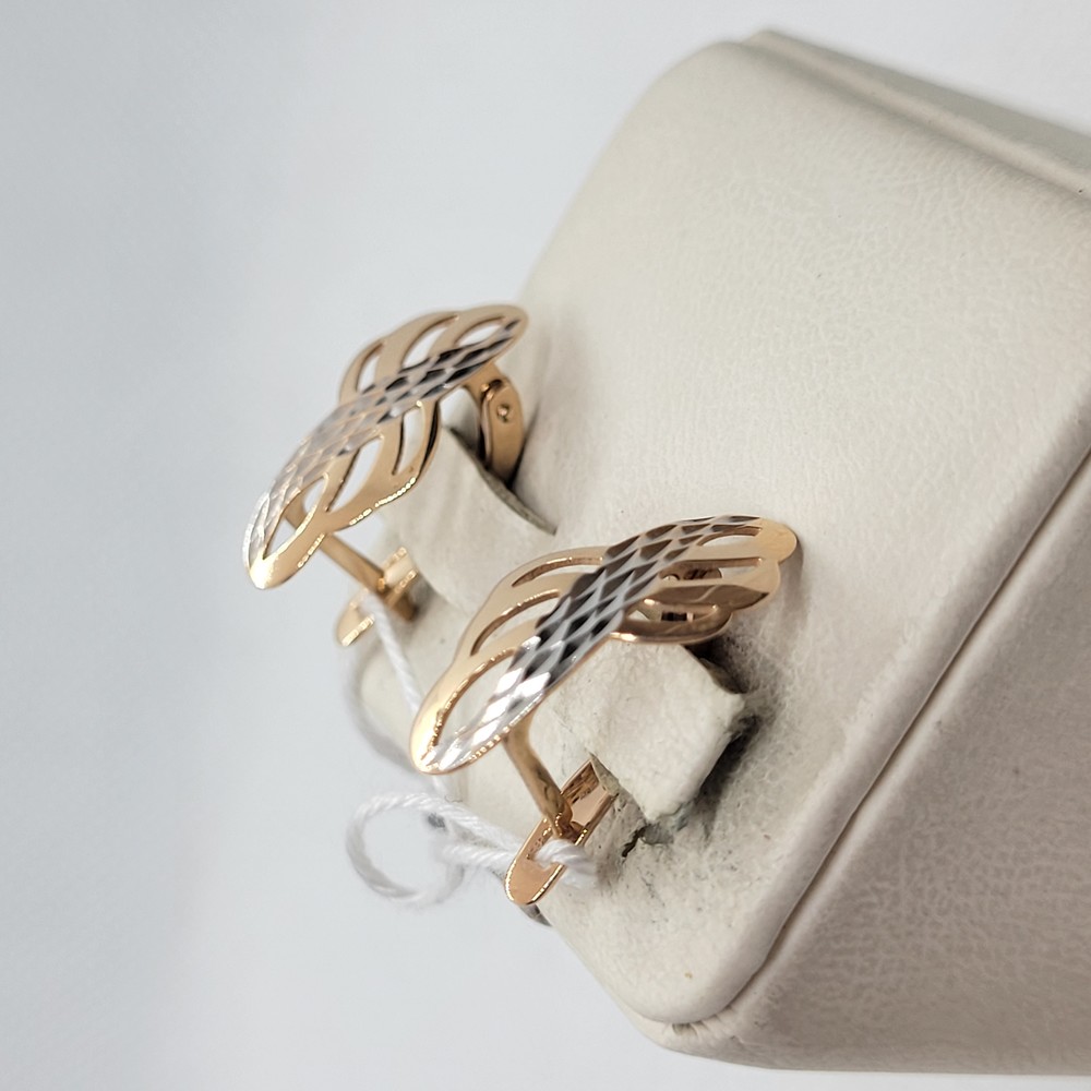 СЕРЬГИ БЕЗ КАМНЯ (Au 585)