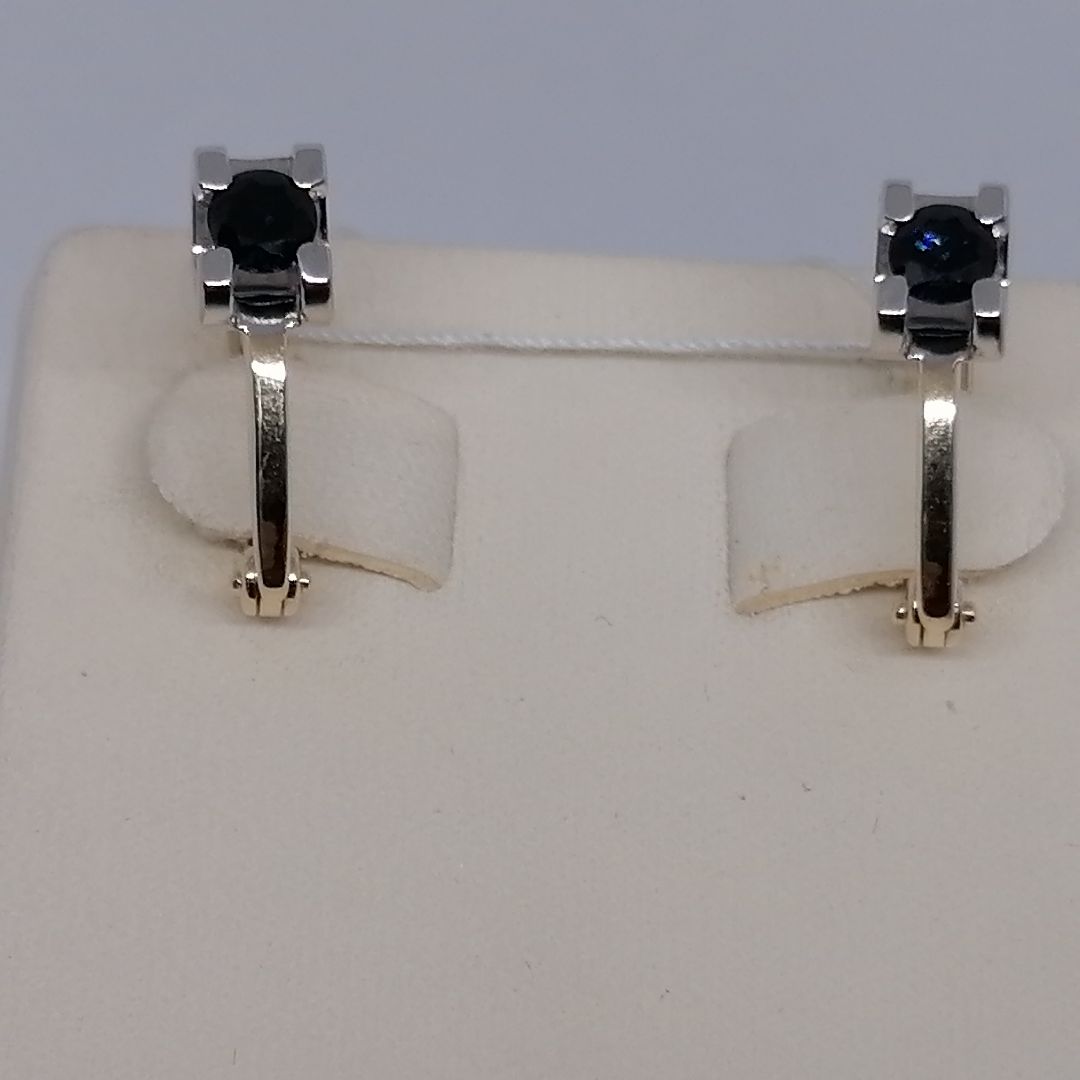 СЕРЬГИ С КАМНЕМ (Au 585)