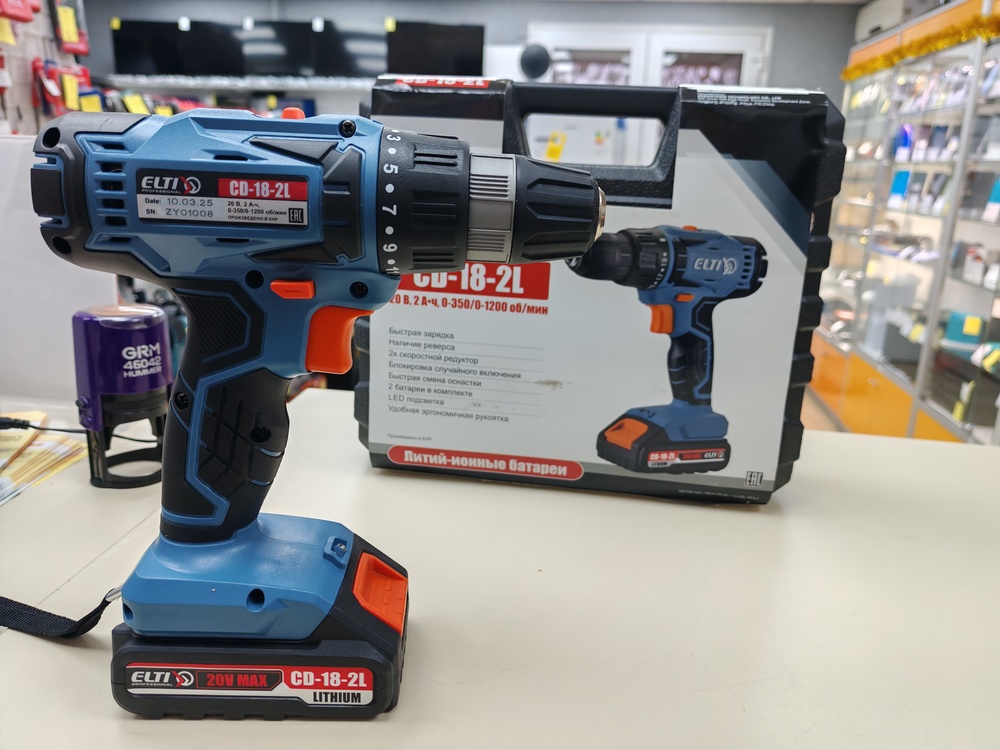 Шуруповерт ELTI CD-18-2L