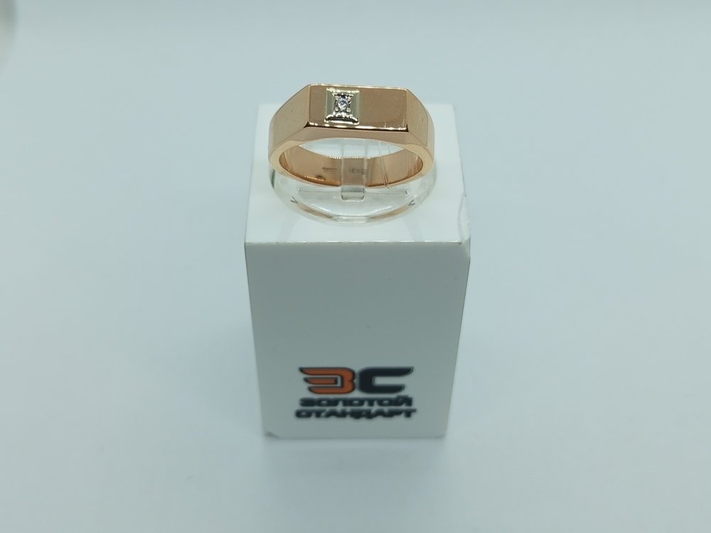 КОЛЬЦО ПЕЧАТКА с камнем (Au 585)