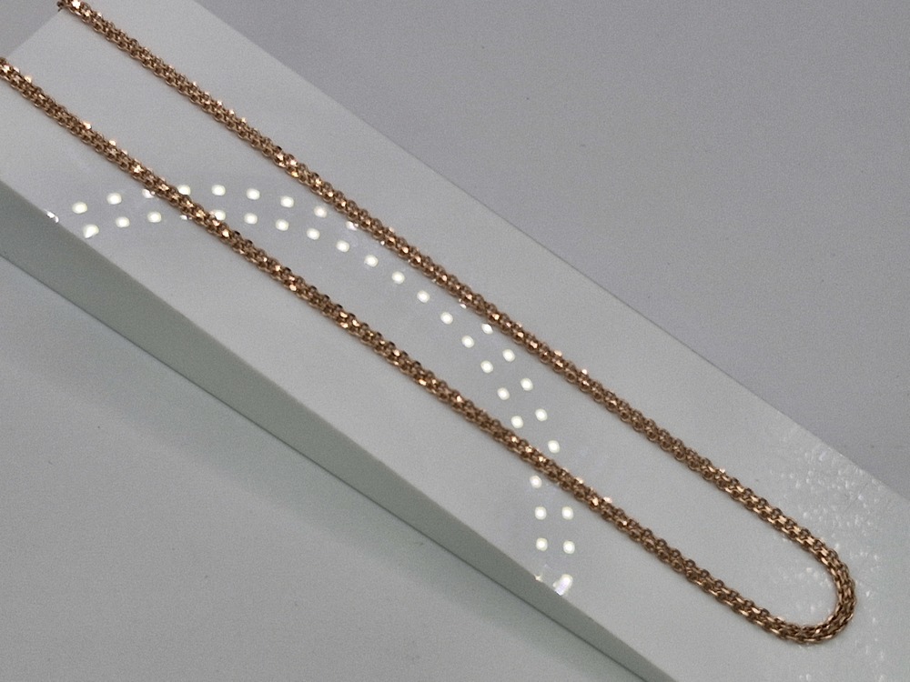 ЦЕПЬ ПУСТОТЕЛАЯ Бисмарк машинный (Au 585)