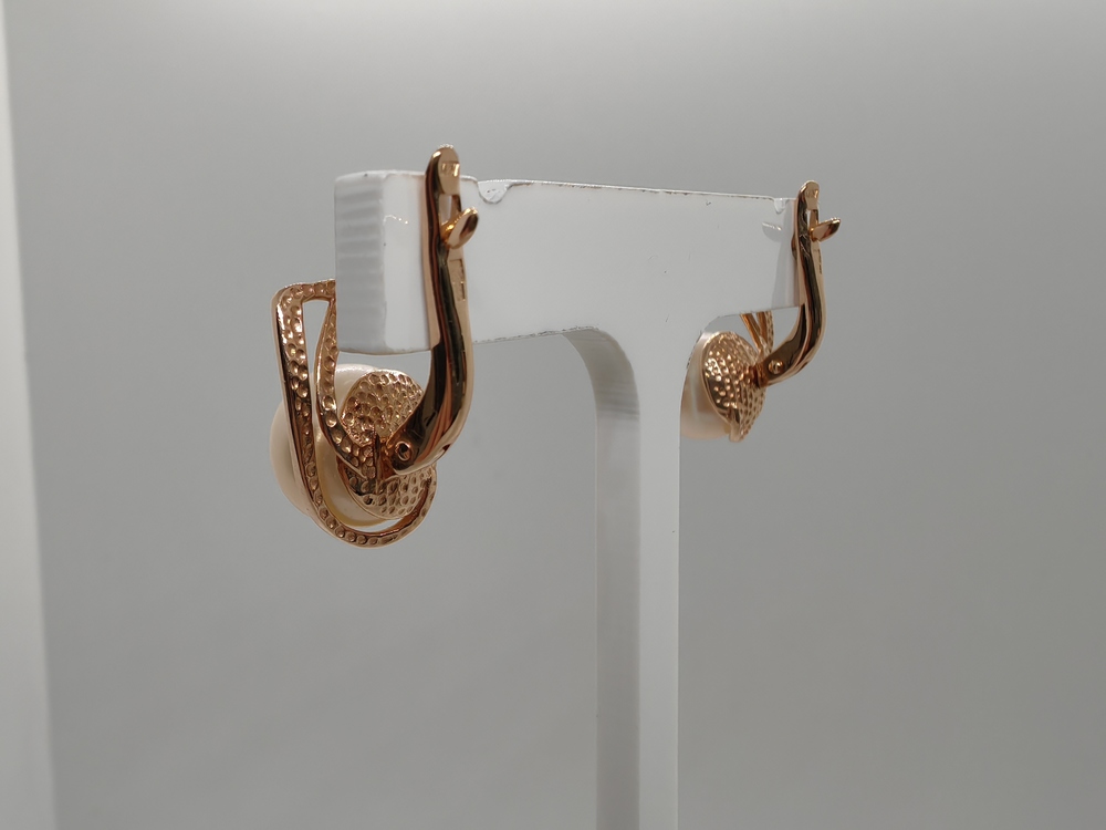 СЕРЬГИ С КАМНЕМ (Au 585)