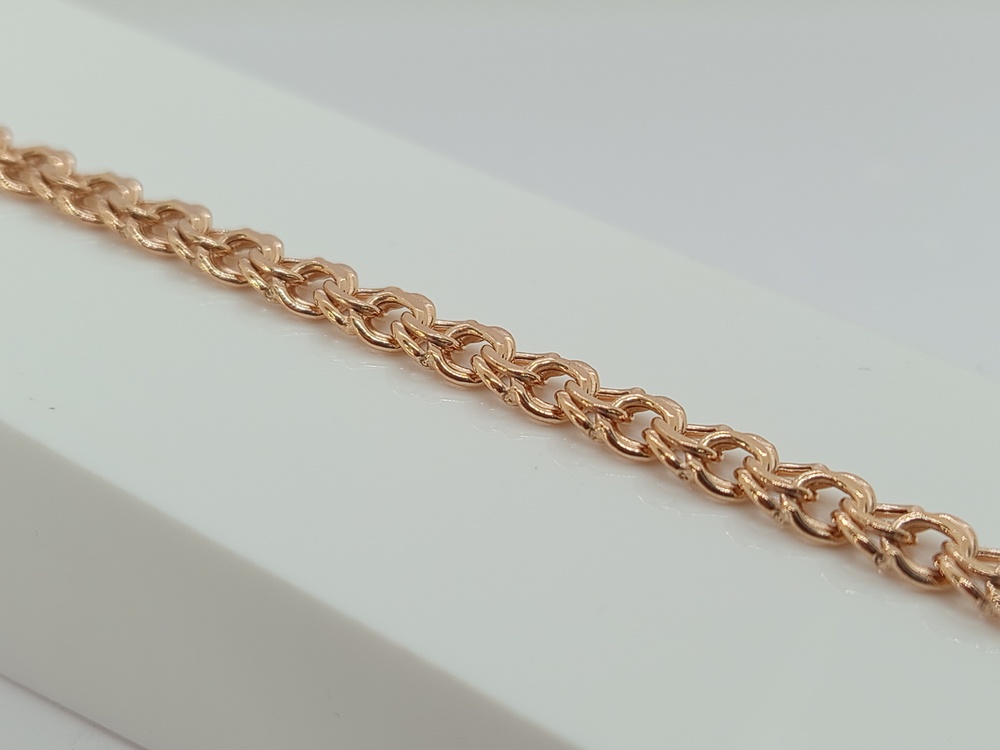 БРАСЛЕТ ПУСТОТЕЛЫЙ Бисмарк (Au 585)