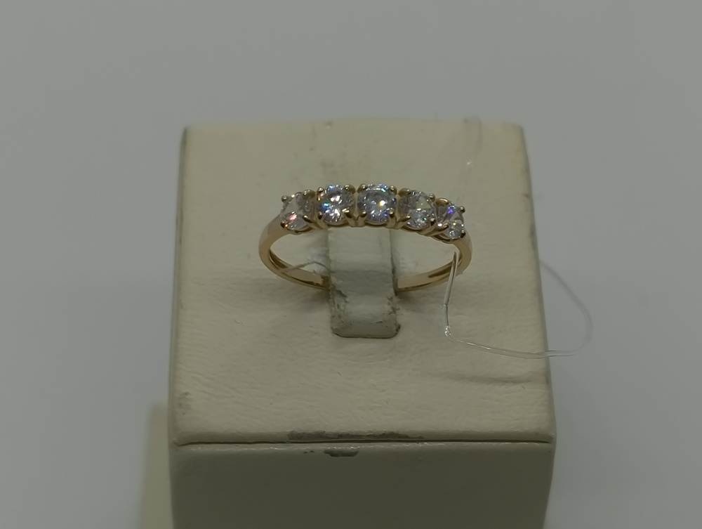 КОЛЬЦО С КАМНЯМИ (Au 585)