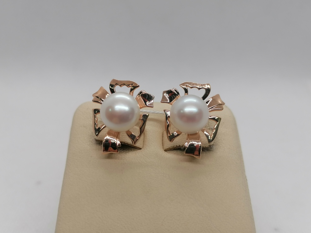 СКМ585 СЕРЬГИ С КАМНЕМ (Au 585)