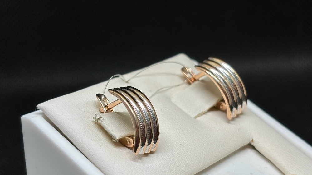 СЕРЬГИ БЕЗ КАМНЯ (Au 585)