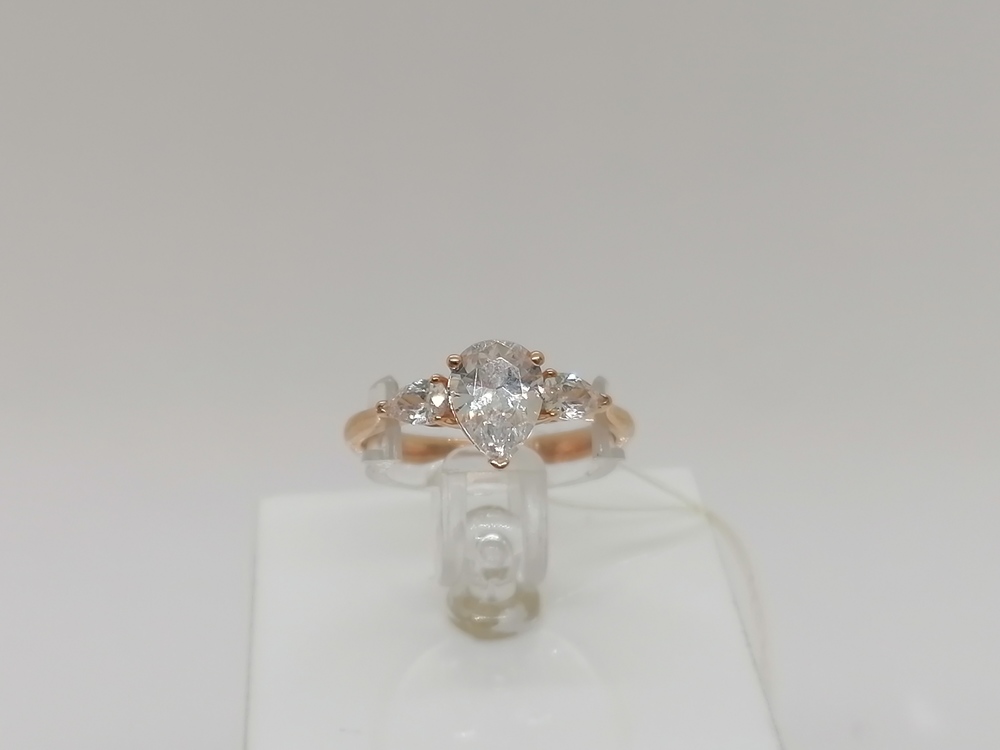 КОЛЬЦО С КАМНЯМИ (Au 585)