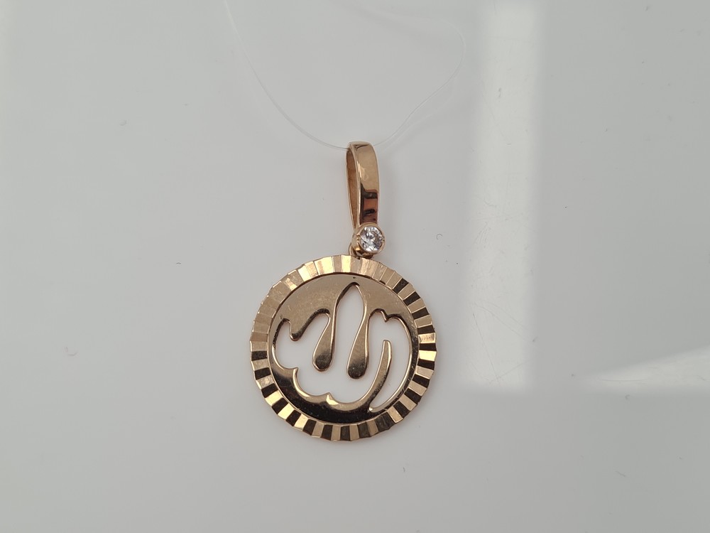 ПОДВЕСКА КОРАН с камнем (Au 585)