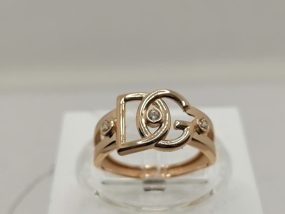 КОЛЬЦО С КАМНЯМИ (Au 585)