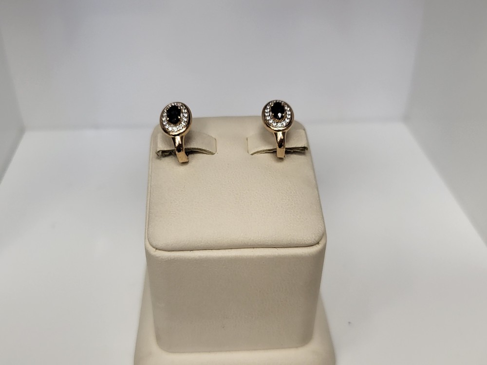 СКМИ585 СЕРЬГИ С КАМНЯМИ (Au 585)