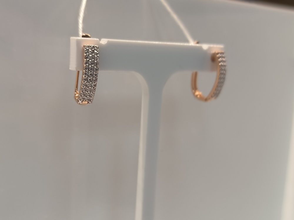 СКМИ585 СЕРЬГИ С КАМНЯМИ (Au 585)