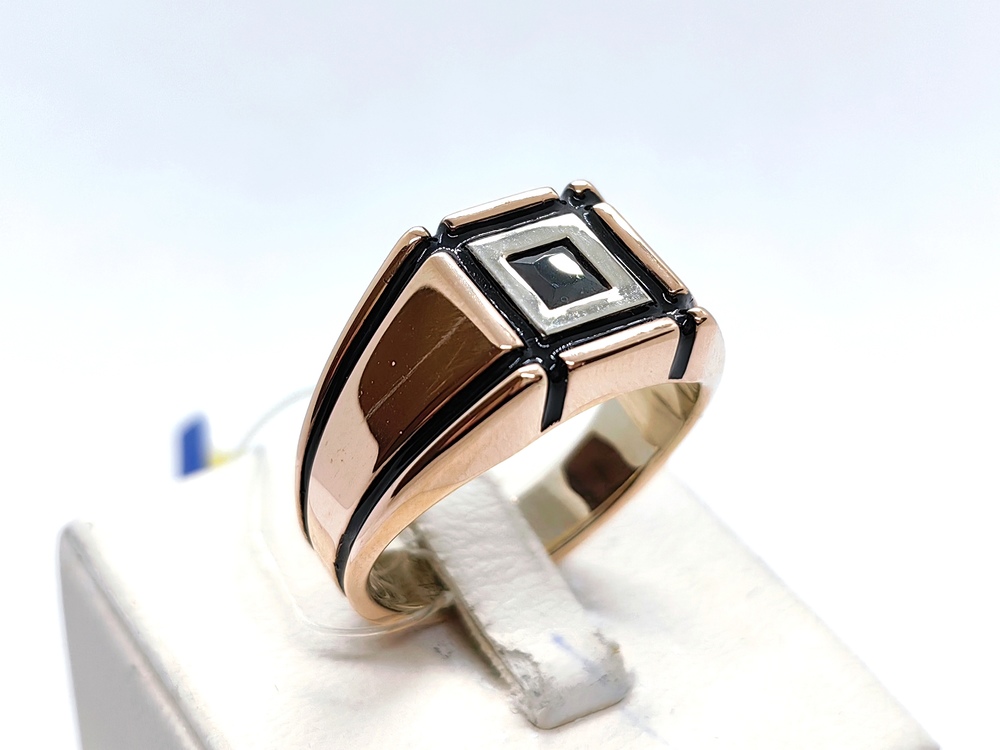 КОЛЬЦО ПЕЧАТКА оникс (Au 585)