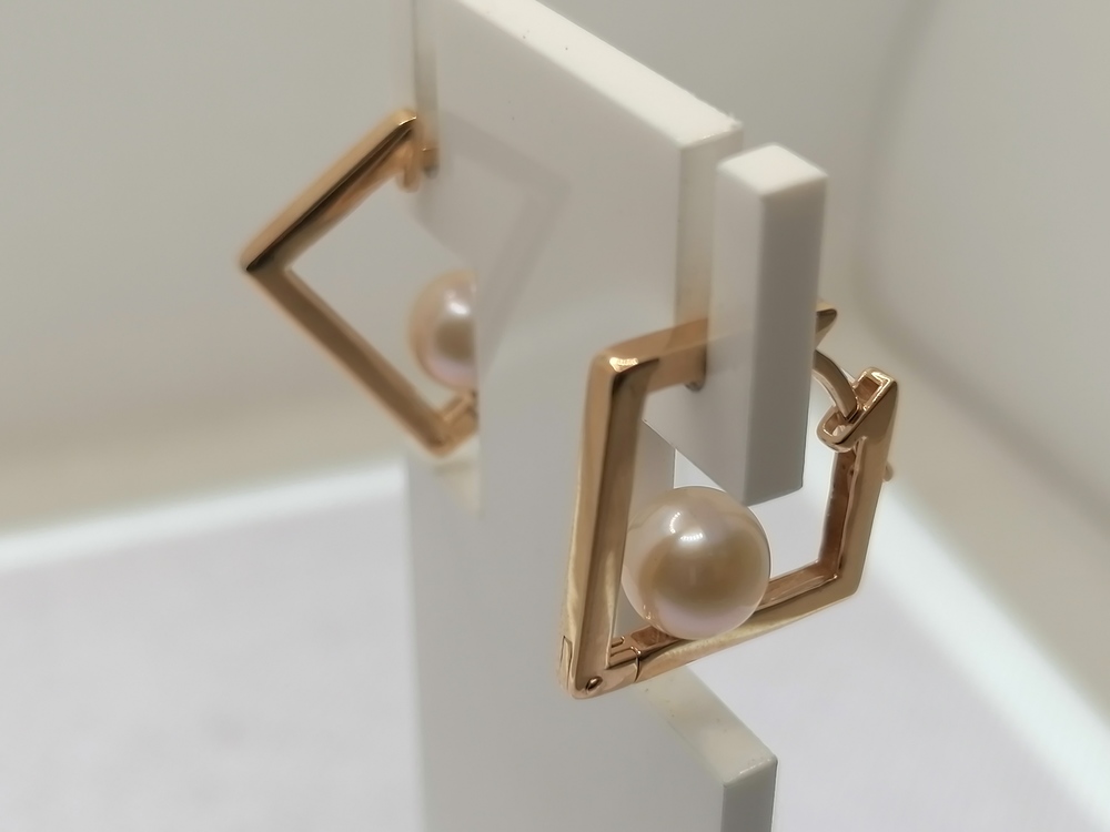 СЕРЬГИ ЖЕМЧУГ (Au 585)