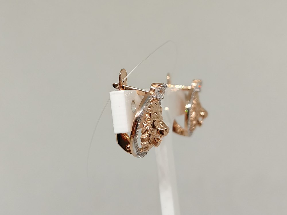 СЕРЬГИ С КАМНЯМИ (Au 585)