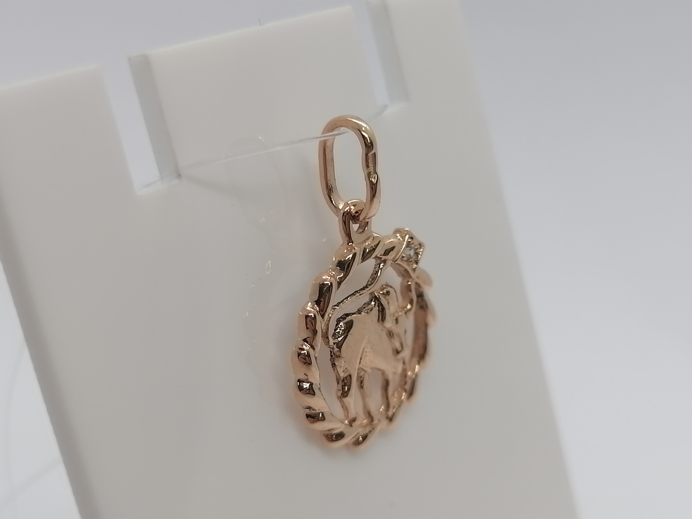 ПОДВЕСКА ЗНАК ЗОДИАКА ТЕЛЕЦ (Au 585)