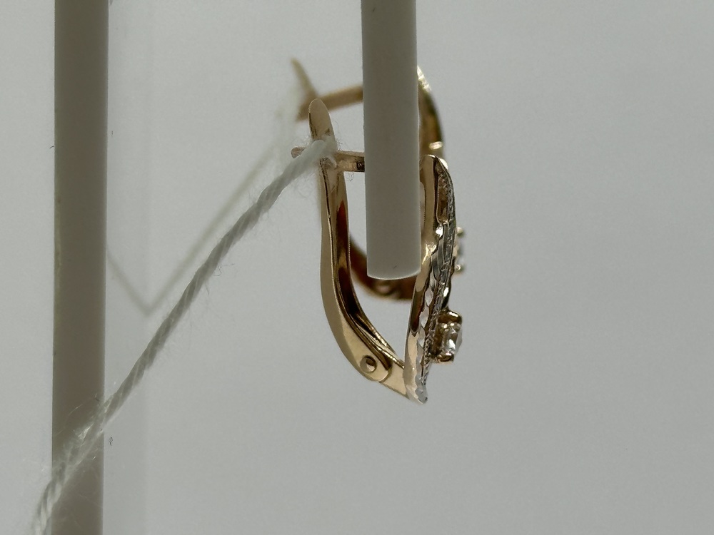 СКМИ585 СЕРЬГИ С КАМНЯМИ (Au 585)