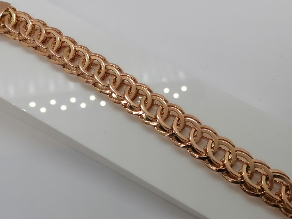 БРАСЛЕТ ПОЛНОВЕСНЫЙ Итальянка Au 585