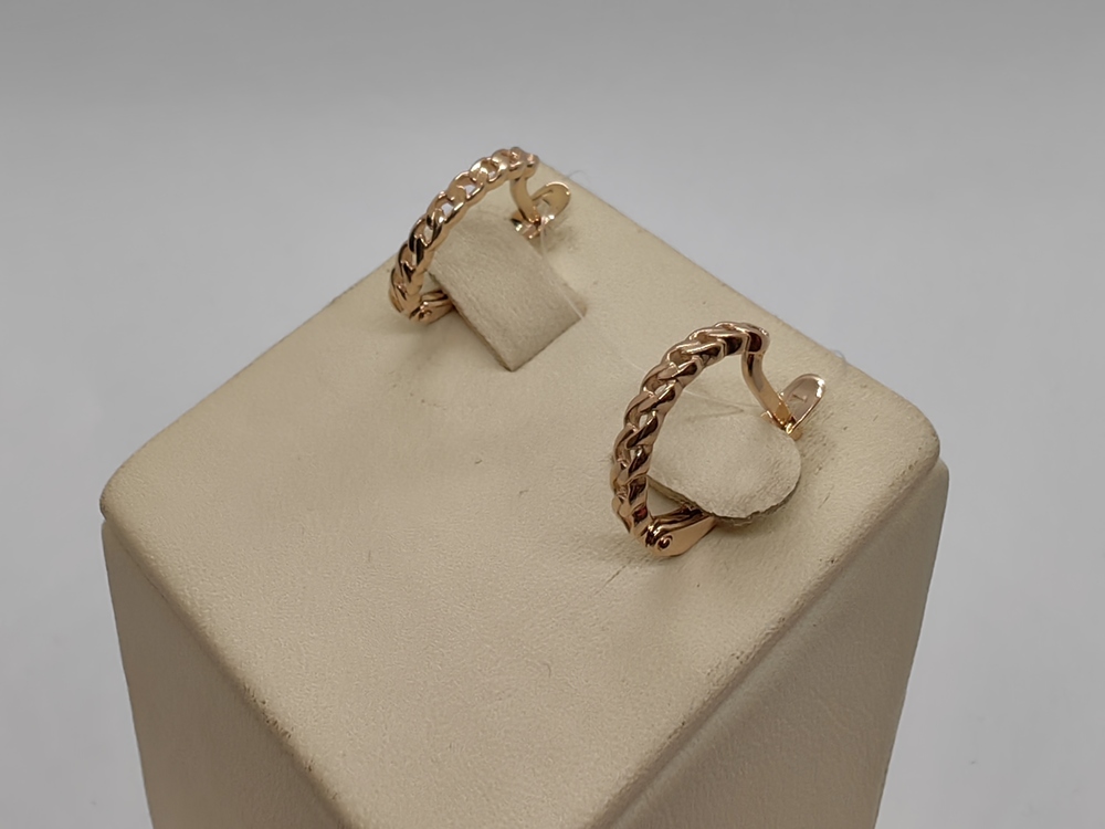 СЕРЬГИ БЕЗ КАМНЯ (Au 585)