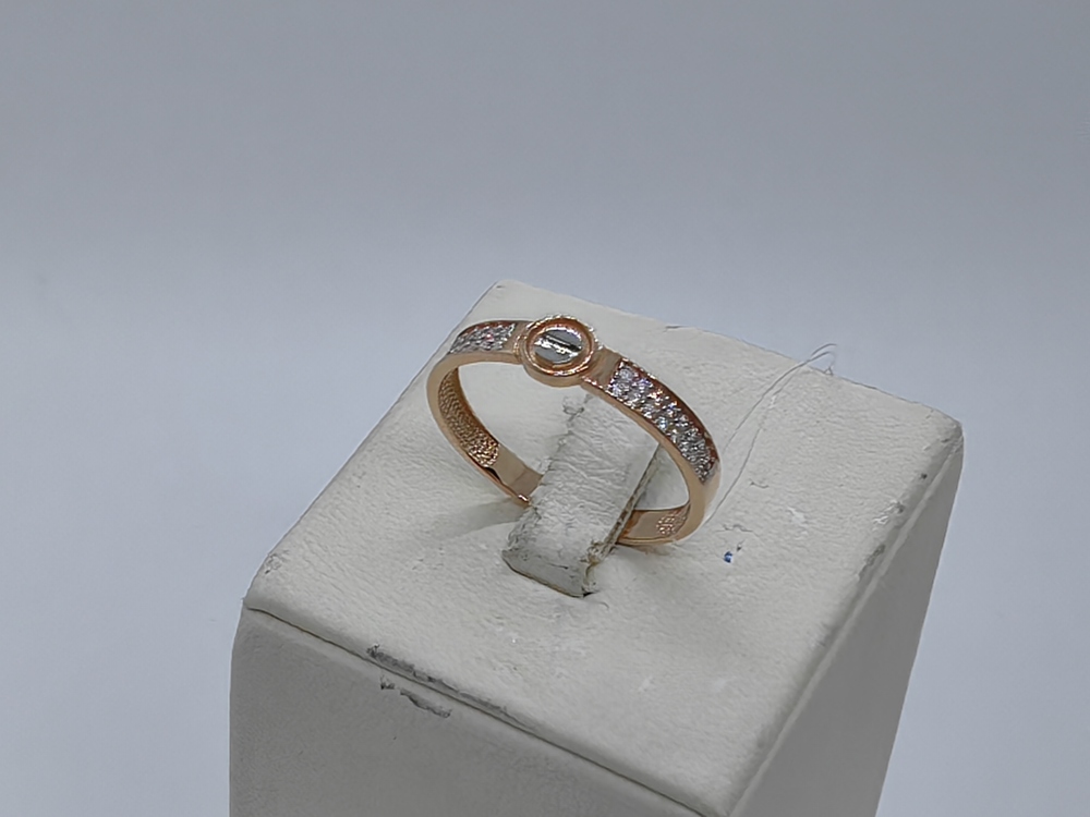 КОЛЬЦО С КАМНЯМИ (Au 585)