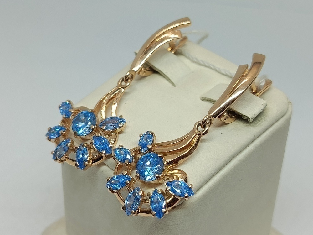 СЕРЬГИ С КАМНЯМИ (Au 585)