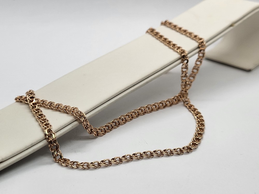 570005022 ЦЕПЬ ПУСТОТЕЛАЯ Бисмарк (Au 585)