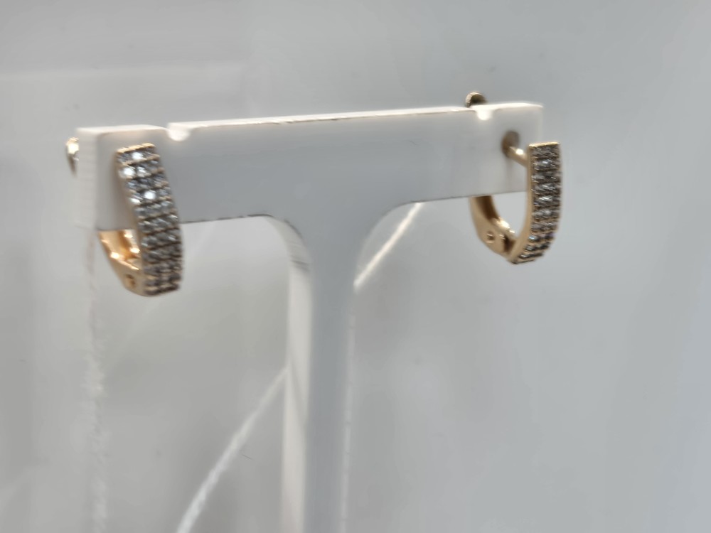 СКМИ585 СЕРЬГИ С КАМНЯМИ (Au 585)