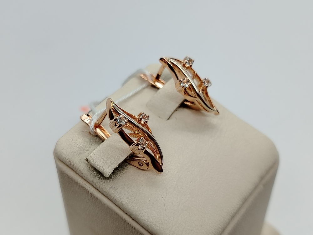 СЕРЬГИ С КАМНЯМИ (Au 585)