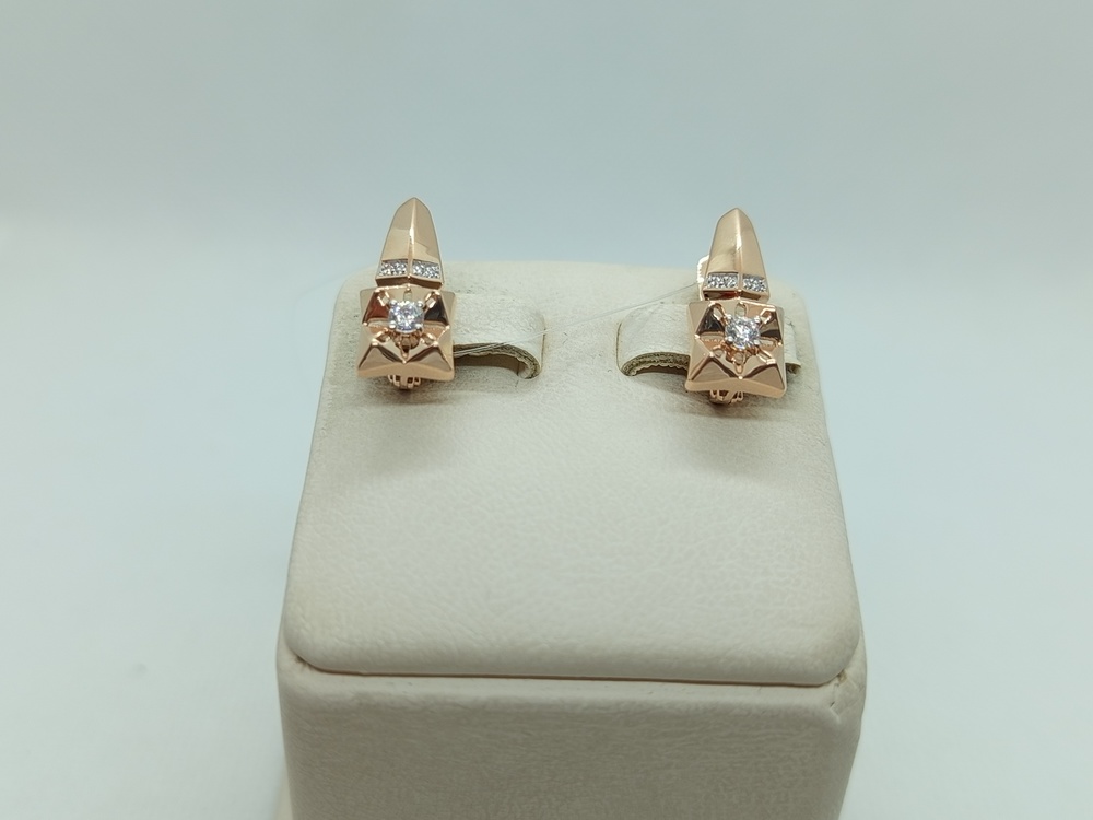 СЕРЬГИ С КАМНЯМИ (Au 585)