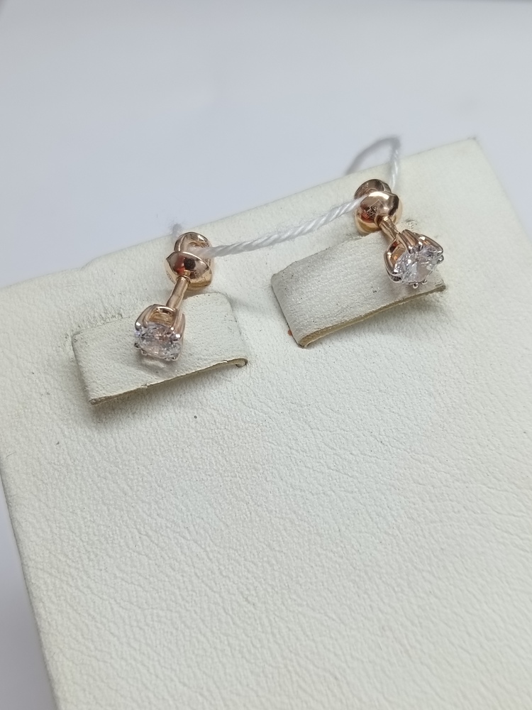 СПУС585 СЕРЬГИ ПУСЕТЫ (Au 585)