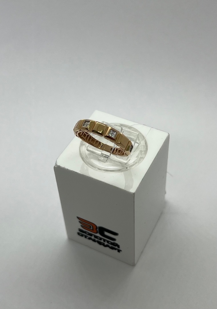 КОЛЬЦО С КАМНЯМИ (Au 585)