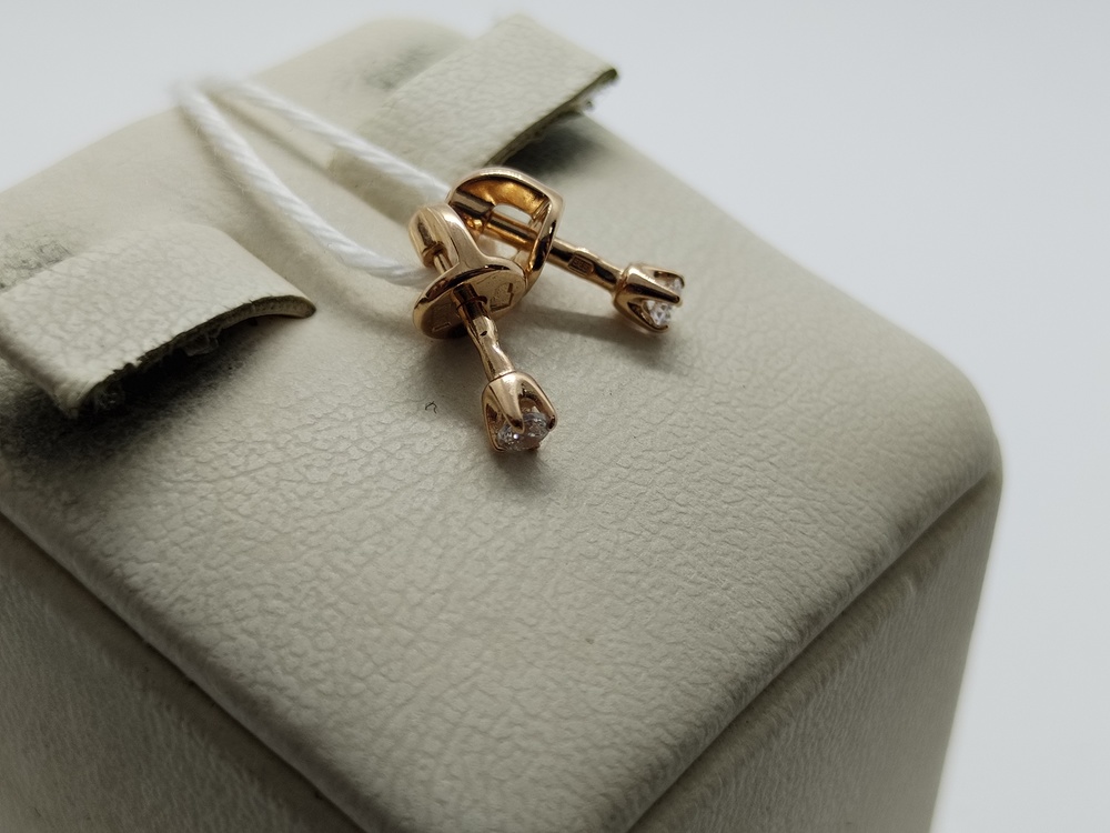 СПУС585 СЕРЬГИ ПУСЕТЫ (Au 585)