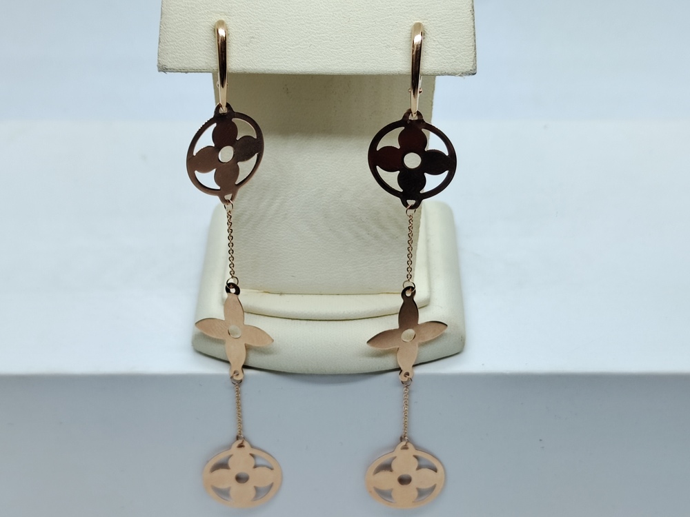 СБКМ585 СЕРЬГИ БЕЗ КАМНЯ (Au 585)