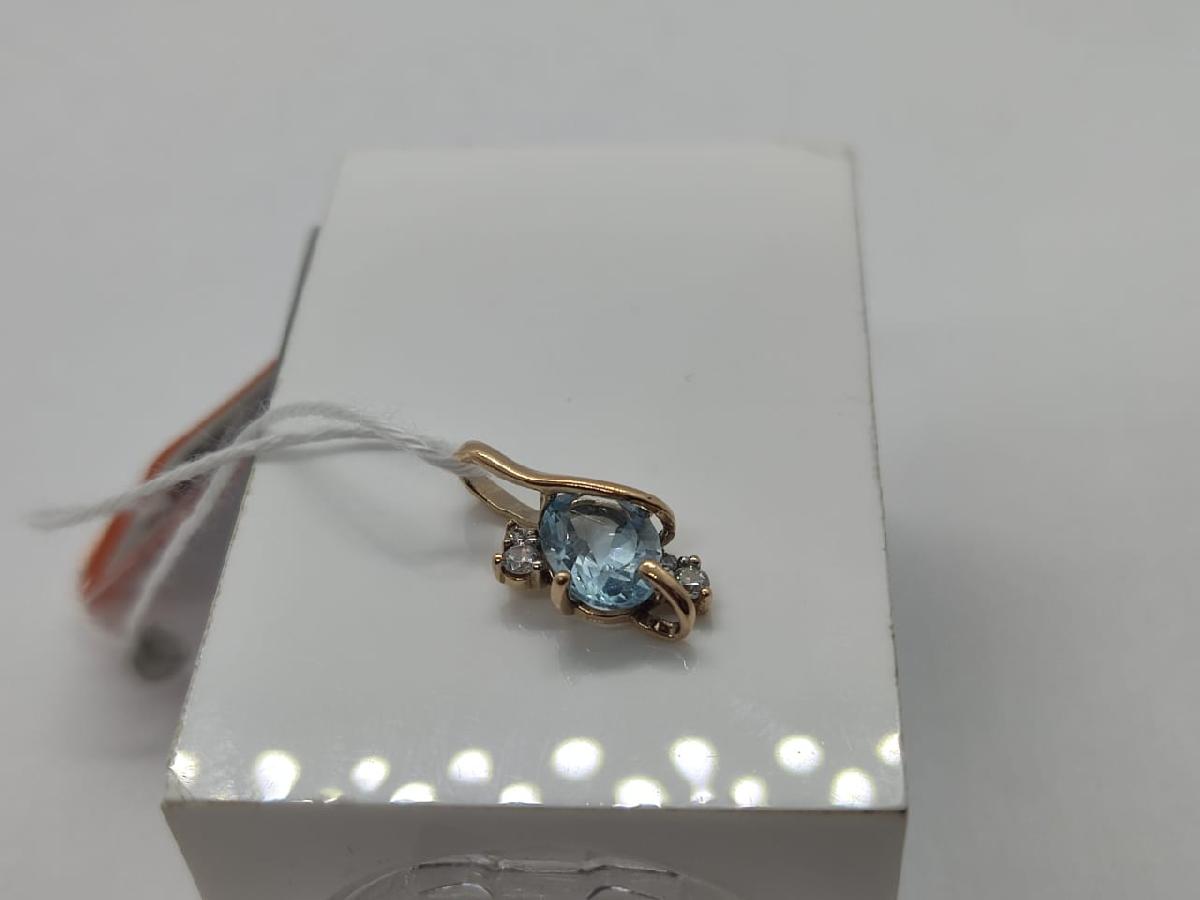 ПОДКМИ375 ПОДВЕСКА С КАМНЯМИ (Au 375)