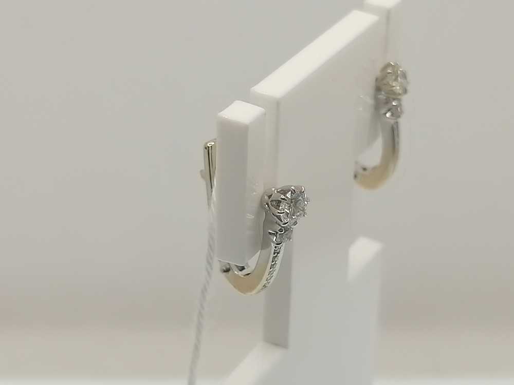 СЕРЬГИ БРИЛЛИАНТ Au 750